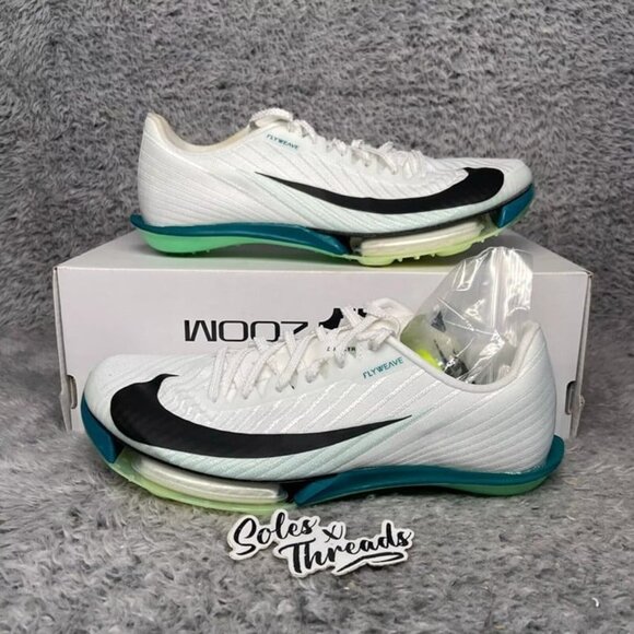 Nike Zoom Maxfly 2 Track Field Spikes Size 5 Men White Spruce FD8395-102
